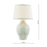 Laura Ashley Stannard Table Lamp Green