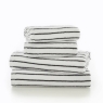 Malmo Stripe Towel White Grey