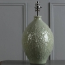 Laura Ashley Picardie Ceramic Table Lamp Green Polished Chrome - Base Only