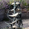 Dolphin Statue on Marble Base - Garden Sculpture