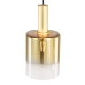 Savannah 1 Light Pendant Satin Gold & Gold Ombre Glass