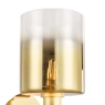 Savannah 1 Light Wall Light Satin Gold & Gold Ombre Glass