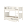 Stompa Arven Detachable Bunk Bed + Drawers White CUT OUT
