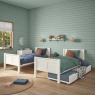 Arven Detachable Bunk Bed & Open Trundle White