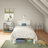 Arven Single Bed White FRONT