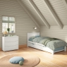 Arven Single Bed + Open Trundle White 2
