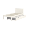 Arven Single Bed + Open Trundle White CUT OUT