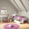 Arven Single Bed & Pair Of Drawers White
