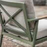 Houghton 2 Seat Sofa With 2 Sofa Chairs & Rectangle Coffee Table - Sage