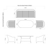 Normandy Rattan 3 Seater Sofa With 2 Sofa Chairs & Dining Table