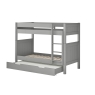 CGBNKTBM classic bunk bed grey with trundle + trundle mattress CUT OUT