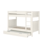 CWBNKTBM classic bunk bed white with trundle + trundle mattress CUT OUT