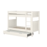 CWTBNK classic bunk bed white with open trundle CUT OUT