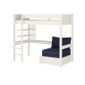 CWHI5-25 classic high sleeper white desk shelving + blue chair bed CUT OUT