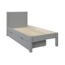 CGLESPD classic low end single bed grey + drawers CUT OUT