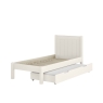 CWLESTBM classic low end single bed white + trundle with mattress CUT OUT