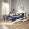 Stompa Classic Low End Small Double Bed & Pair Of Drawers White
