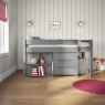 CGMID10 mid sleeper with pull out desk + chest grey FRONT 2