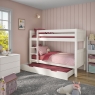 COBNKTBM originals bunk bed with trundle + mattress white 2