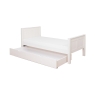 Stompa Classic Single Bed & Trundle Drawer White