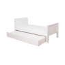 CKWSBTB classic single bed with trundle + mattress white CUT OUT