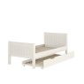 Stompa Classic Single Bed Open Trundle White