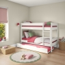 COMTBNK Compact detachable bunked + open trundle white