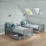 COMGBNKPD Compact detachable bunked + drawers grey SPLIT