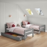 COMGBNKT Compact detachable bunked + trundle drawer grey SPLIT
