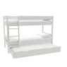 COMBNKTBM Compact detachable bunked Trundle drawer + Trundle Mattress White CUT OUT