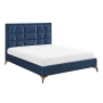 Carmella Bed Frame Navy Blue 