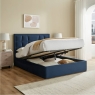 Carmella Ottoman Bed Frame Navy Blue 