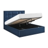 Carmella Ottoman Bed Frame Navy Blue 