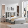 Carmella Ottoman Bed Frame Silver 