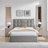 Carmella Ottoman Bed Frame Silver 