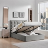 Carmella Ottoman Bed Frame Silver 