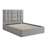 Carmella Ottoman Bed Frame Silver 