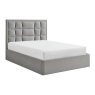 Carmella Ottoman Bed Frame Silver 