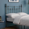 Freya Bed Frame Brushed Black Nickel 