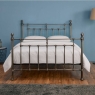 Freya Bed Frame Brushed Black Nickel 