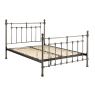 Freya Bed Frame Brushed Black Nickel 