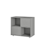 Cube Unit 2 Doors Grey CUT OUT