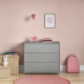 3 Drawer Chest Push Drawers Grey