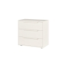 3 Drawer Chest White CUT OUT
