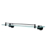 Miller Bond Shelf Clear With Guard Rail Matt Black