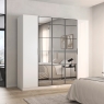 Boston 5 Door 3 Mirror Wardrobe Alpine White