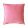 BG Blanket Stitch Velvet Cushion 45cm Coral Pink