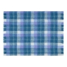 BG Highland Check Throw Sea Blue Cut Out
