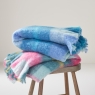 BG Highland Check Throw Sea Blue Lifestyle 2