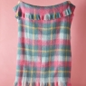 BG Highland Check Throw Teal Pink
